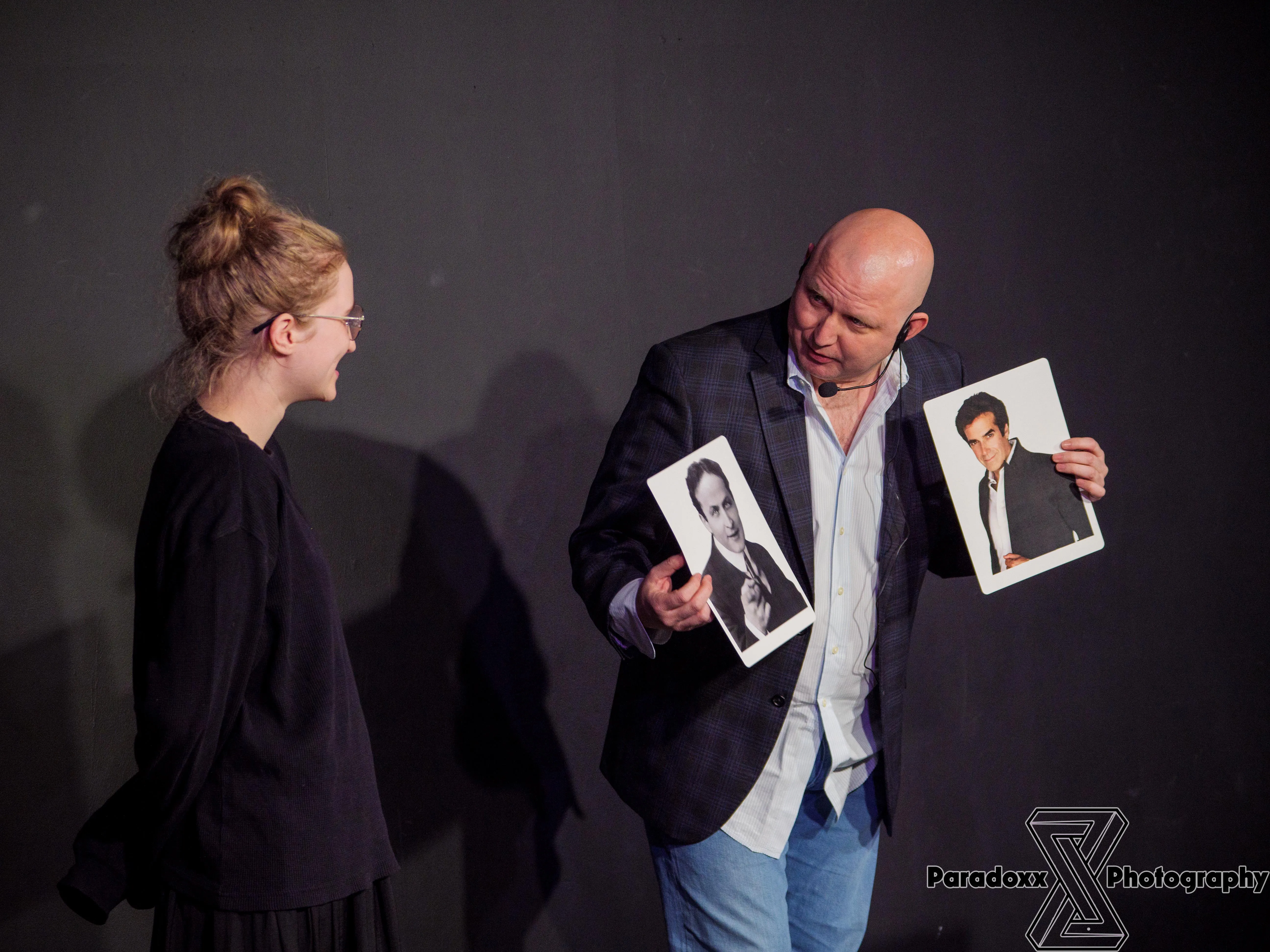 George Madrid performing close-up magic